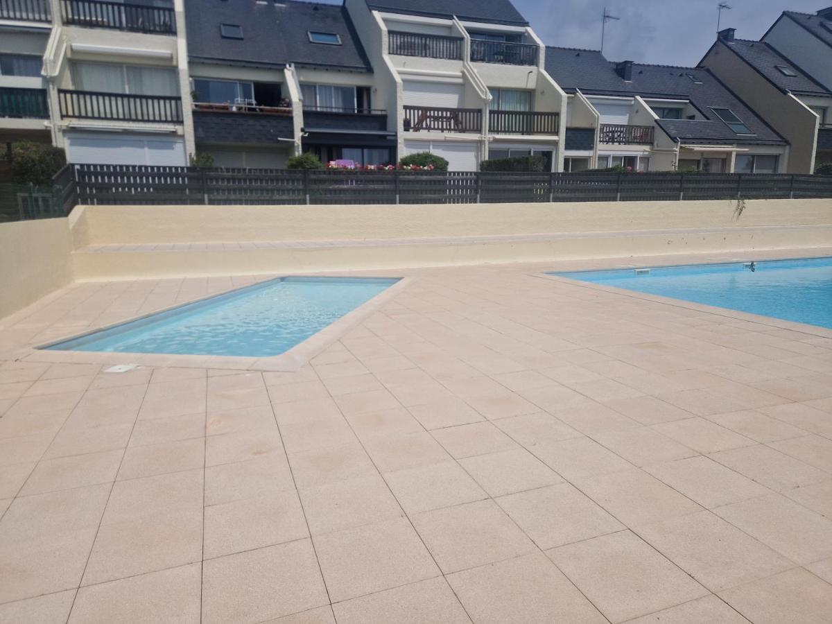 Guidel-Plages Studio Lumineux Balcon Vue Mer & Piscine Eksteriør bilde